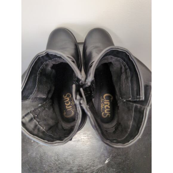Sam Edelman Circus black chunky combat zip up buckle boots 6.5 - Picture 9 of 10